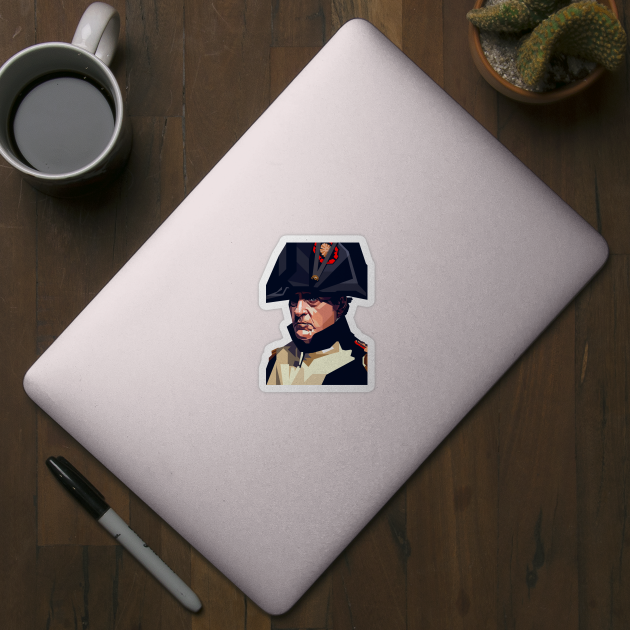 Napoléon Bonaparte Geometric Skin tone Portrait by RJWLTG